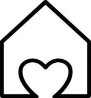 Home outline icon symbol vector image. Illustration of the house real estate graphic property design imagev