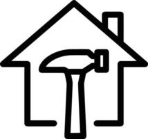 Home outline icon symbol vector image. Illustration of the house real estate graphic property design imagev