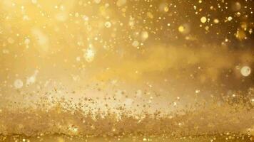 AI generated gold dust background with a golden sparkle video