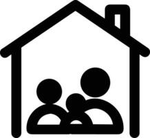 Home outline icon symbol vector image. Illustration of the house real estate graphic property design image