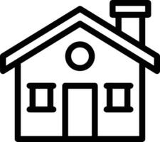 Home outline icon symbol vector image. Illustration of the house real estate graphic property design image