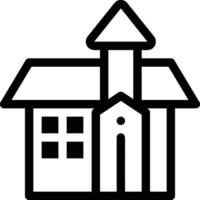 Home outline icon symbol vector image. Illustration of the house real estate graphic property design image