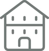 Home outline icon symbol vector image. Illustration of the house real estate graphic property design image