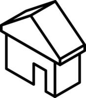 Home outline icon symbol vector image. Illustration of the house real estate graphic property design image