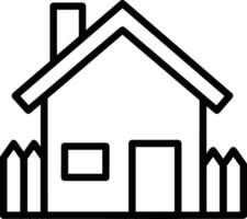 Home outline icon symbol vector image. Illustration of the house real estate graphic property design image