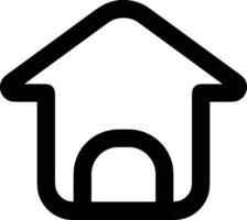 Home outline icon symbol vector image. Illustration of the house real estate graphic property design image