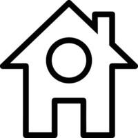 Home outline icon symbol vector image. Illustration of the house real estate graphic property design image