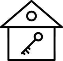 Home outline icon symbol vector image. Illustration of the house real estate graphic property design image