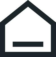 Home outline icon symbol vector image. Illustration of the house real estate graphic property design image