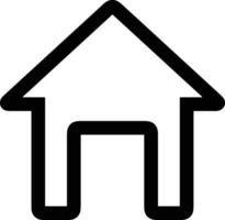 Home outline icon symbol vector image. Illustration of the house real estate graphic property design image