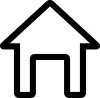 Home outline icon symbol vector image. Illustration of the house real estate graphic property design image