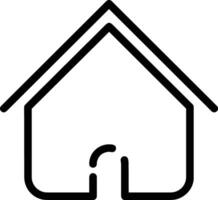 Home outline icon symbol vector image. Illustration of the house real estate graphic property design image