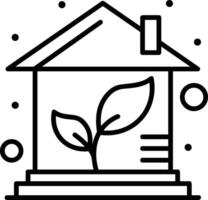 Home outline icon symbol vector image. Illustration of the house real estate graphic property design image