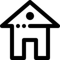 Home outline icon symbol vector image. Illustration of the house real estate graphic property design imagev