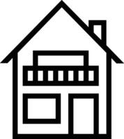 Home outline icon symbol vector image. Illustration of the house real estate graphic property design image