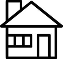 Home outline icon symbol vector image. Illustration of the house real estate graphic property design image