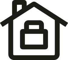 Home outline icon symbol vector image. Illustration of the house real estate graphic property design imagev