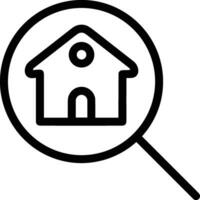 Home outline icon symbol vector image. Illustration of the house real estate graphic property design image