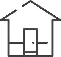 Home outline icon symbol vector image. Illustration of the house real estate graphic property design imagev