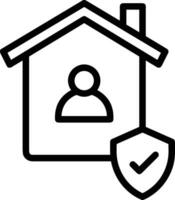 Home outline icon symbol vector image. Illustration of the house real estate graphic property design imagev