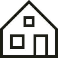 Home outline icon symbol vector image. Illustration of the house real estate graphic property design image