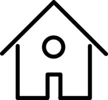 Home outline icon symbol vector image. Illustration of the house real estate graphic property design imagev