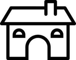 Home outline icon symbol vector image. Illustration of the house real estate graphic property design imagev