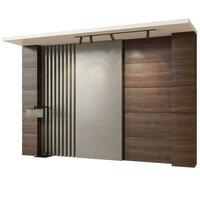 3d rendering of modern wall panel, High-quality 3d rendering photo