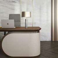 3d rendering of the office workplace, High-quality rendering photo