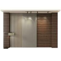 3d rendering of modern wall panel, High-quality 3d rendering photo