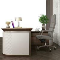 3d rendering of the office workplace, High-quality rendering photo