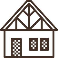 Home outline icon symbol vector image. Illustration of the house real estate graphic property design image