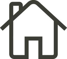 Home outline icon symbol vector image. Illustration of the house real estate graphic property design image