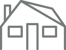 Home outline icon symbol vector image. Illustration of the house real estate graphic property design image