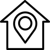 Home outline icon symbol vector image. Illustration of the house real estate graphic property design image