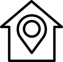 Home outline icon symbol vector image. Illustration of the house real estate graphic property design image