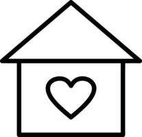 Home outline icon symbol vector image. Illustration of the house real estate graphic property design image