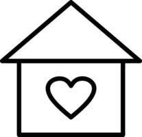 Home outline icon symbol vector image. Illustration of the house real estate graphic property design image