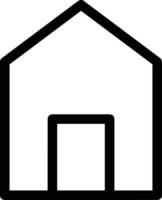 Home outline icon symbol vector image. Illustration of the house real estate graphic property design image