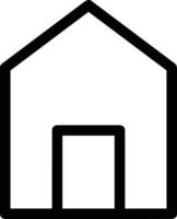 Home outline icon symbol vector image. Illustration of the house real estate graphic property design image