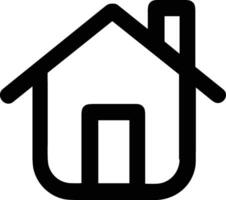 Home outline icon symbol vector image. Illustration of the house real estate graphic property design image