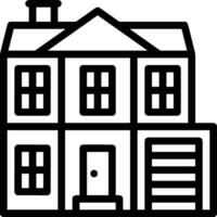 Home outline icon symbol vector image. Illustration of the house real estate graphic property design image