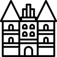 Home outline icon symbol vector image. Illustration of the house real estate graphic property design image