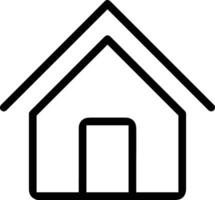 Home outline icon symbol vector image. Illustration of the house real estate graphic property design image