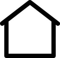 Home outline icon symbol vector image. Illustration of the house real estate graphic property design image