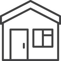 Home outline icon symbol vector image. Illustration of the house real estate graphic property design image