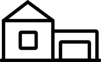 Home outline icon symbol vector image. Illustration of the house real estate graphic property design image