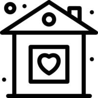 Home outline icon symbol vector image. Illustration of the house real estate graphic property design image