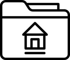 Home outline icon symbol vector image. Illustration of the house real estate graphic property design image