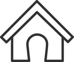 Home outline icon symbol vector image. Illustration of the house real estate graphic property design image